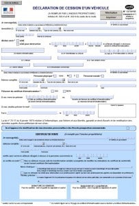 Declaration De Cession D Un Vehicule Certificat De Cession