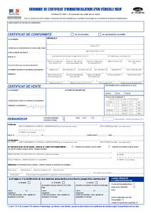 Changement nom carte grise prix