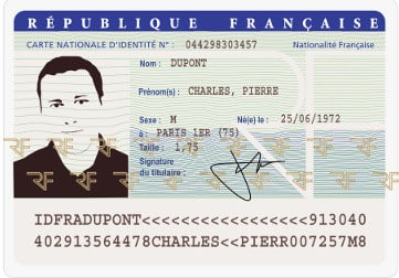 pièce d'identité - Nouvelle Carte Grise