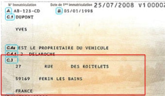 changement adresse carte grise changement adresse carte grise
